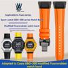 Для спортивных часов G-SHOCK Casio 3568 Серия GBD-300 Фторкаучуковый Ремешок для часов Аксессуары Мужской и Женский Водонепроницаемый Браслет