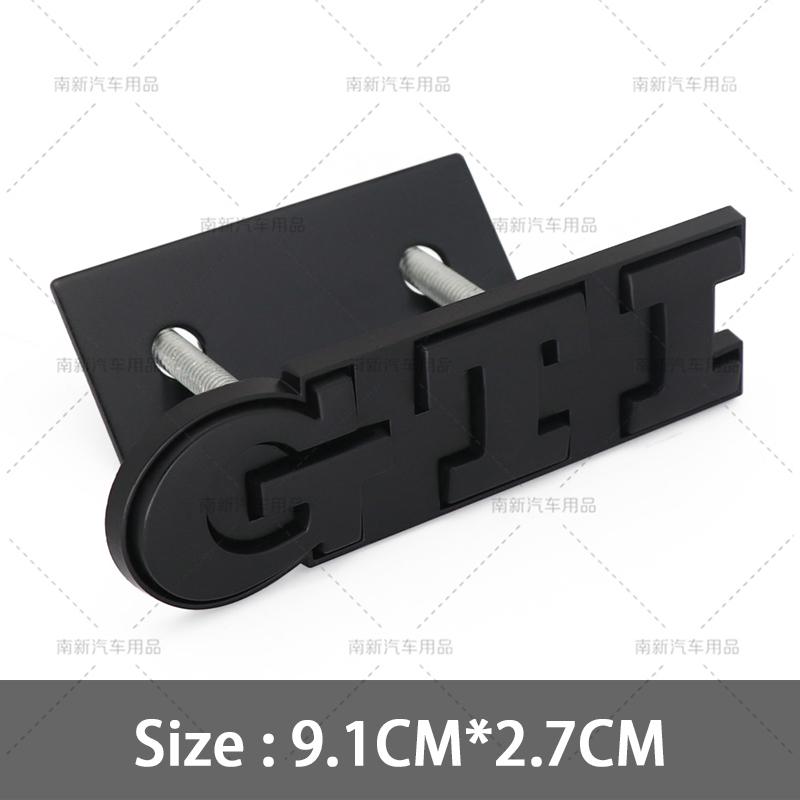 1Pc 3D Metal GTI Grill Emblem Car Front Hood Stickers For Sagitar Magotan Polo Santana Lavida Gran Lavida Lamando Golf