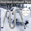 120/150/200CM Air Diesel Parking Heater Stainless Steel Exhaust Pipe Tube Steel Flexible For Gas Vent Hose Car Truck VAN