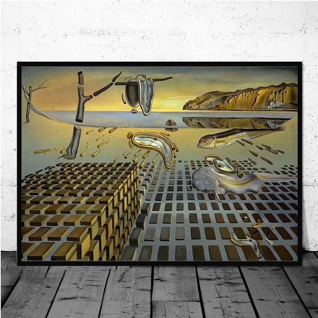Salvador Dali Surrealist Wall Art Picture Canvas Painting Retro Quadro Posters and Printing Living Room Home