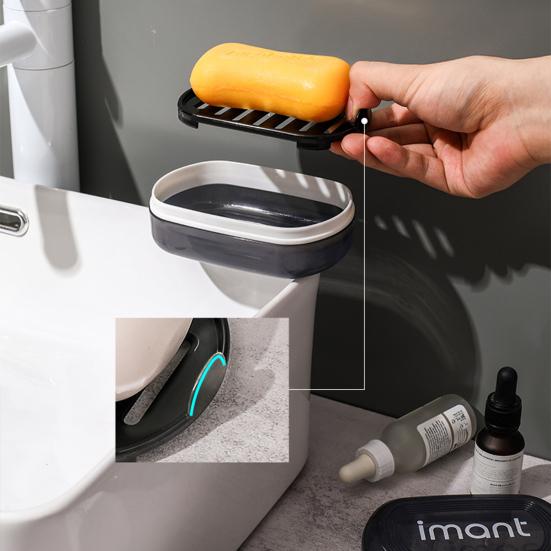 Дорожная коробка для мыла, утолщенный дренажный лоток для сбора воды, портативный легкий домашний поднос для мыла в отеле, уличный носок, тарелка для ванной комнаты, чехол для хранения мыла