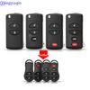 Jingyuqin Modified Flid Folding Car Key Blank Case Cover For Chrysler Sebring Jeep Liberty Dodge Transmitter 2/3/4 B Fob Shell