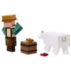 Mattel Minecraft Action Figure & Accessory 2-Pack, 3.25-inch Scale, Pixel Design Collector Toy Set (Characters May Vary)