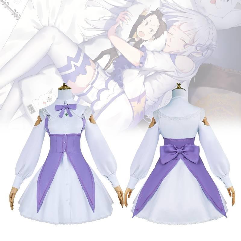 Очаровательный косплей Эмилии из Re Zero: Жизнь с нуля в другом мире для фанатов