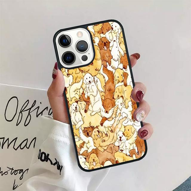 Коллаж с лабрадором Милый принт щенка Чехол для телефона Для iPhone 17 Air 15 16e 14 13 12 Pro Max 11 Pro Max Plus Coque