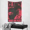 Rock Band Ttwenty One Ppilot Clancy Гобелен Декор комнаты Настенная ткань Вечеринка Подвесной фон Декор комнаты Детская комната