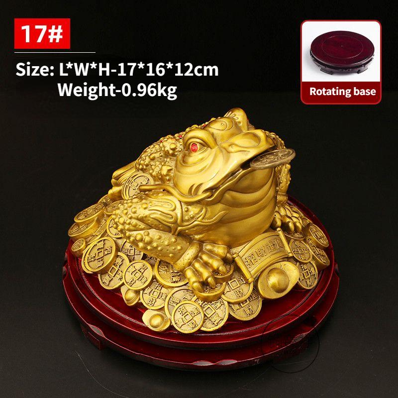 Fengshui Zhaocai полностью медная золотая жаба украшение сокровище золотая цикада трехногая жаба открытие магазина подарок бронзовые артефакты