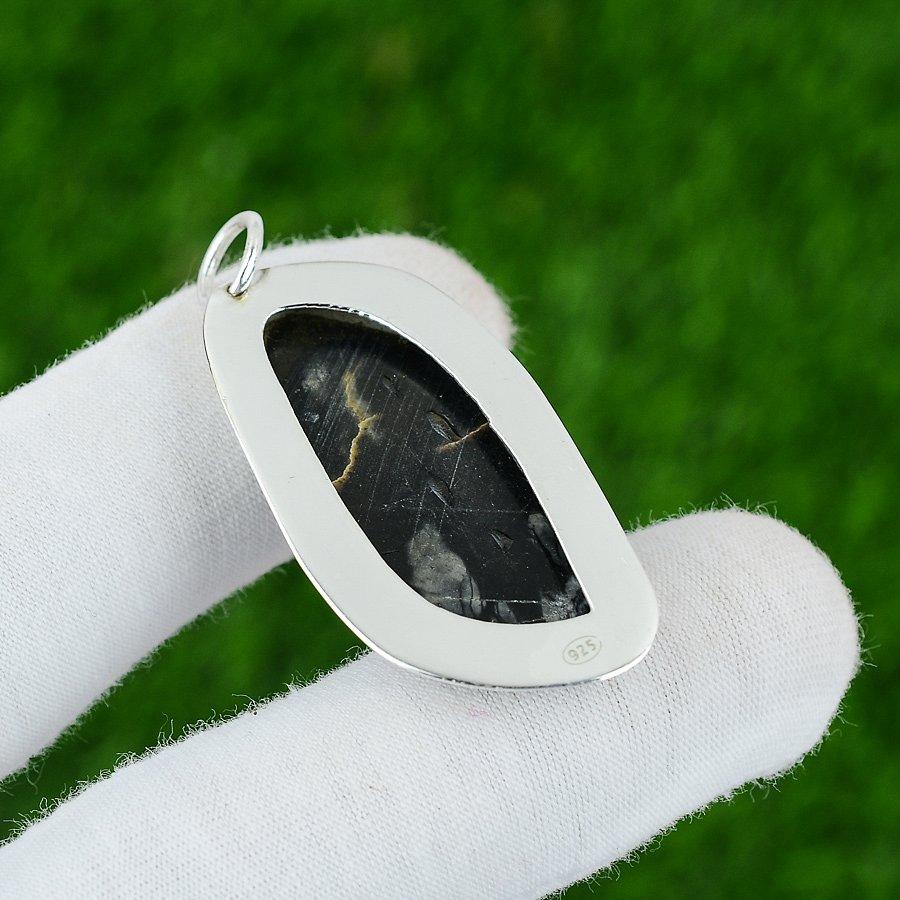 Gift For Women Pendant 925 Sterling Silver Natural Picasso Jasper Gemstone