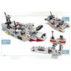 1068PCS Военный комбинированный строительный набор, все в 1 Cruiser Ocean Ship Building Blocks Set с военным кораблем Подарки для игрушек Мальчики Дети