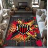 OGC Nice FC Soccer Football Pattern Soft Area Rug Non Slip Indoor Floor Carpet Sports Decor Mat for Bedroom