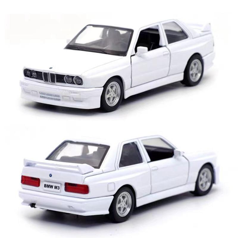 1/36 BMW M3 1987 литые игрушки модель автомобиля металлические литые игрушечные транспортные средства подлинные изысканный интерьер инерционный 2 двери открываются детский подарок