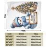 Christmas Snowman Plush Blanket Children  Flannel Throw Blanket For Home Decor Warm Custom Quality Bedspread Gift