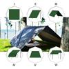 KALINCO Waterproof Camping Lightweight Sun Shelter with UV Portable Storage Perfect for and Hiking Tarp, Awning, Shade, Multifunctional, Protection,