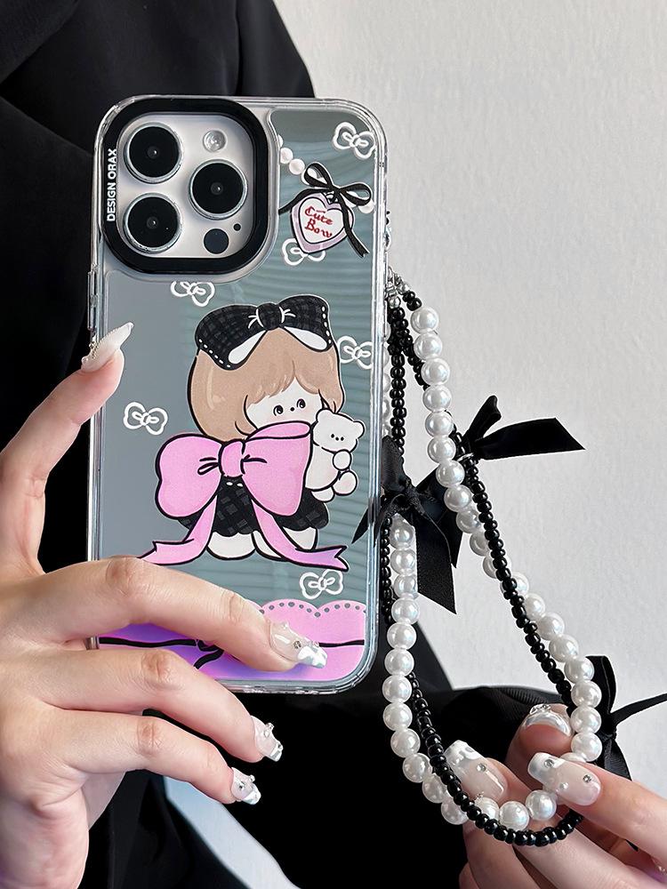 Чехол для мобильного телефона Apple Zhitai - 16ProMax Браслет 14 Три-в-одном Зеркало для iPhone 15/14Pro