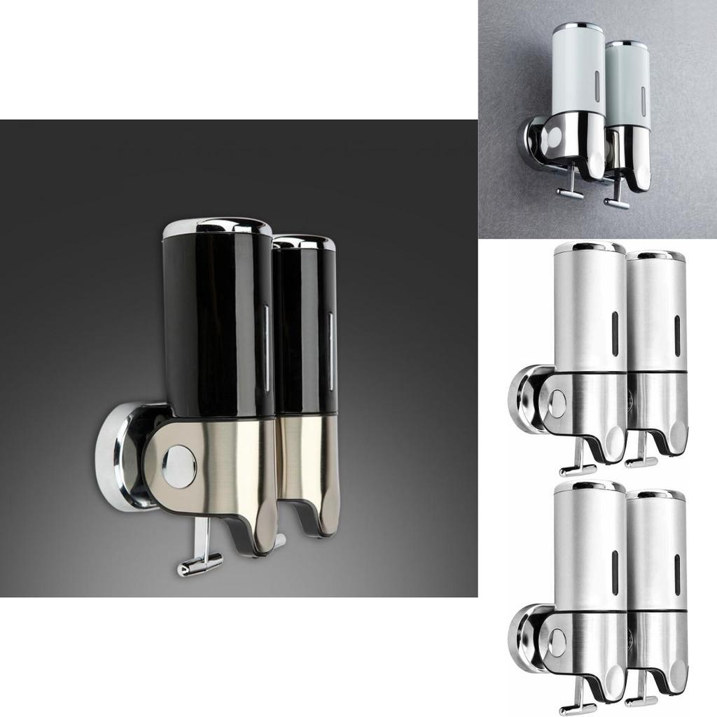 Элегантный диспенсер для мыла из ABS с одной и двумя емкостями, с ручным нажатием, для коммерческих ванных комнат