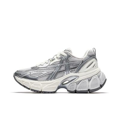 Skyloft Повседневная Мода Трендовые Мягкая Подошва Увеличивающие Рост Низкие Кроссовки для Образа Жизни Женские кроссовки Облачно-Серый Серебристый Слоновая Кость 122548803-1