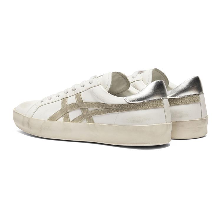 ONITSUKA TIGER Износостойкие Низкие Повседневные Кроссовки Унисекс Бело-Серые 1183C550-100