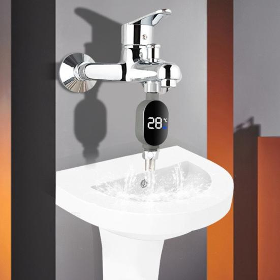 Измеритель температуры душа Точный тестер мониторинга температуры воды со светодиодным дисплеем Гидроэнергетический Водонепроницаемый Термометр для ванны Безопасный датчик