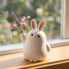 Kawaii Succulent Planter 3D Printed Small Flower Pot Creative Plastic Rabbit Vase  Bedroom
