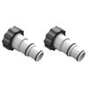 For Intex ARU Threaded Plastic Pool Hose Adapter for 4000 2500 2000 1500 Gallon/Hour Filter Pumps with Threaded Hose Connections