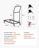 VEVOR Folding Chair Rack, 300 LBS Capacity, L-shape Horizontal Placement Chair Cart for 25 Chairs
