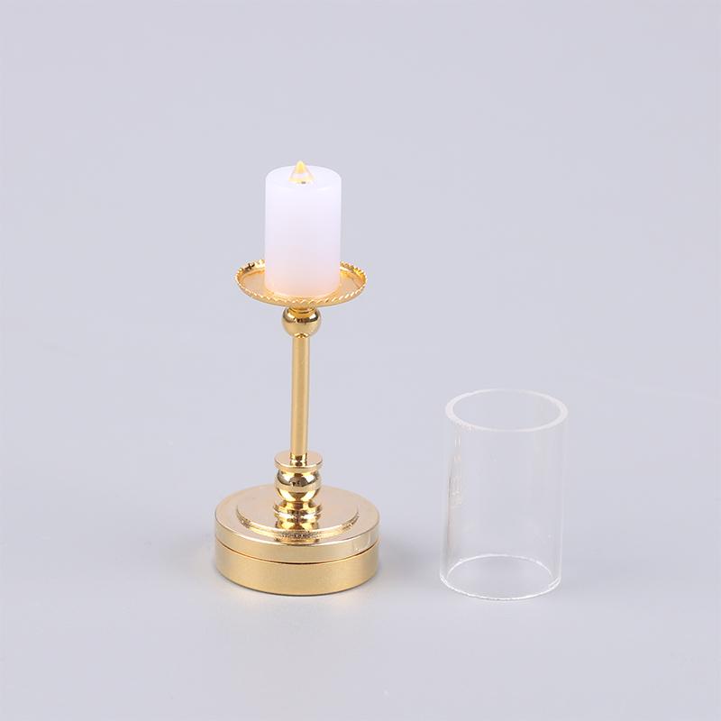 Мини 1:12 миниатюрных настольных подсвечников, ретро-кукла, кукольный домик, мебель, игрушки