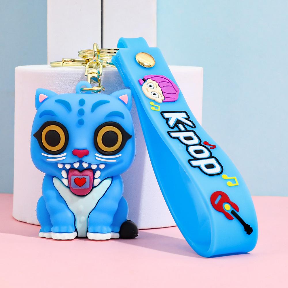 Аниме фильм Kpop Охотники на демонов Девушки Дерпи Брелоки Кукла Милый Тигр Экшн Модель Игрушка Коллекция Подарки