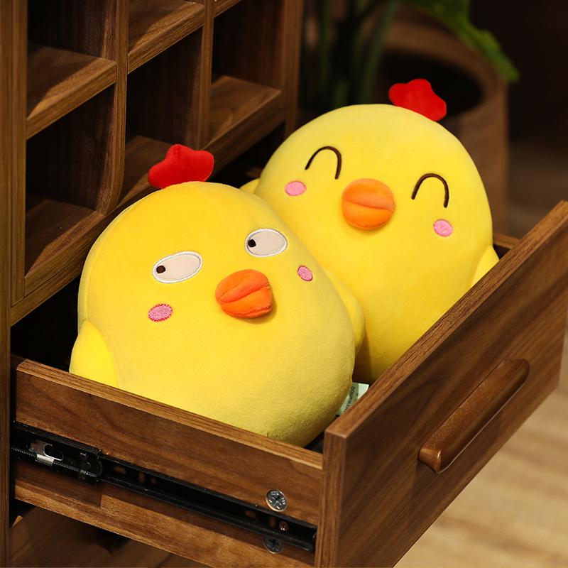 Счастливая Забавная Мордочка Милый Плюшевый Цыпленок Kawaii Мягкие Плюшевые Цыплята Большая Подушка для Объятий Подарок Девочке