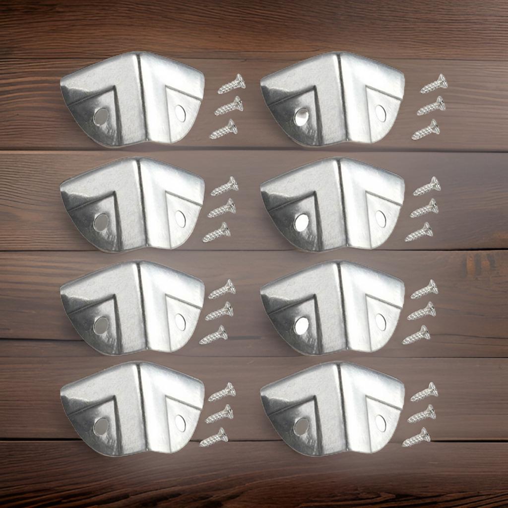 Деревянные угловые протекторы для коробок в ретро-железном дизайне, доступны в упаковках по 4/8/12 штук