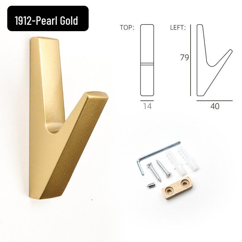 Nordic Aluminum Alloy Coat Hook for Bedroom and Entrance Hall