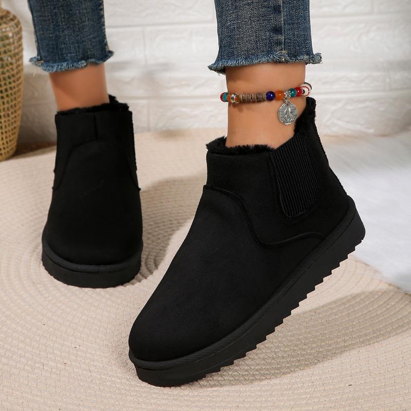 Fashion New Winter Women's Boots High-top Snow Boots Thickened Plush Warm Simple And Versatile Comfortable Cotton Shoes