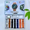 Умные часы V18 PRO MAX 7 в 1 с ремешками, 1,52-дюймовый экран, 3D-циферблат, GPS, Bluetooth-звонки, IP68, водонепроницаемые, для мужчин и женщин