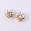 1/6Pcs Women Button Covers Shiny Rhinestone Cufflinks Snap-on Removable Button Clips Shirt Dress Accessories