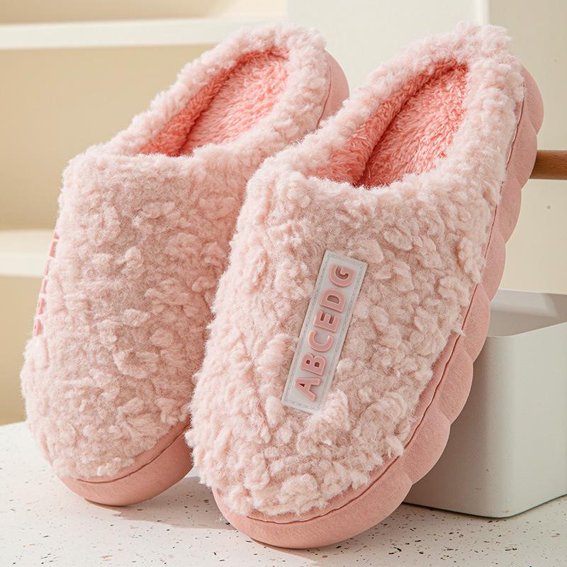 Autumn/Winter Indoor Outdoor Furry Cotton Slippers for Men & Women