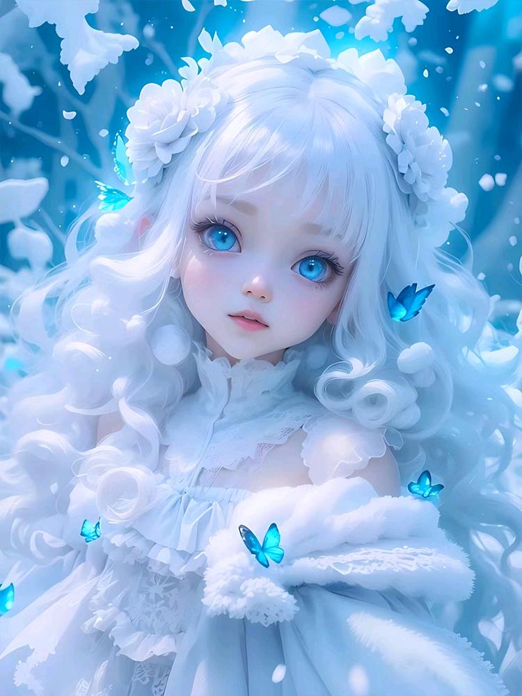 5D DIY Полный Круглый Квадратный Алмазный Рисунок Мультфильм Бабочка Девушка Набор Мозаика Домашнее Украшение Искусство Ремесло Домашнее Украшение Подарок