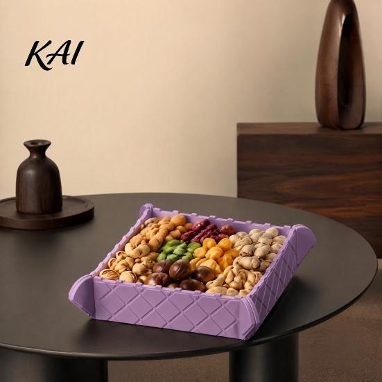 Portable Camping Food Container Foldable Silicone Magnetic Mat, Heat Resistant Hot Pad, Waterproof Table Mat Non-slip Trivet for Kitchen