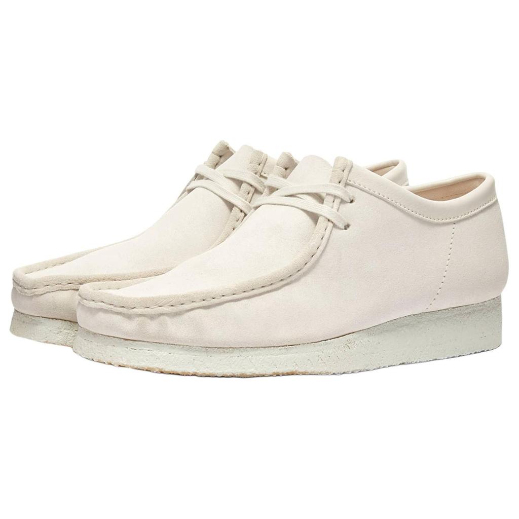 Clarks Originals Wallabee Шнуровка Повседневная обувь Мужские кроссовки Белый 26158421