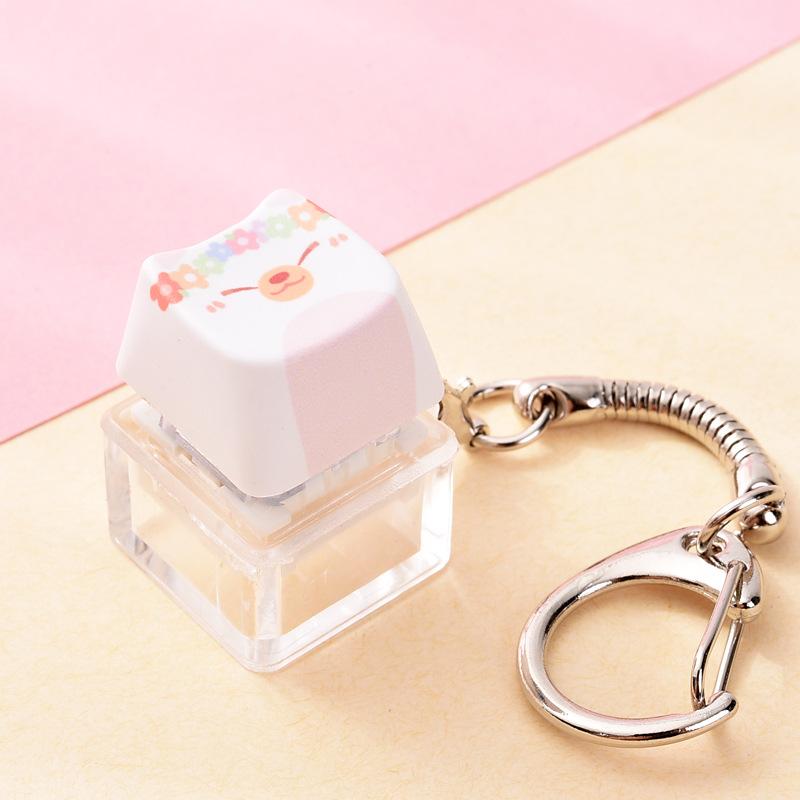 Модный Брелок-Fidget Кот Собака Снятие Стресса Механический Нажимной Подвеска для Школьного Рюкзака Подвески Подарки для Кампуса