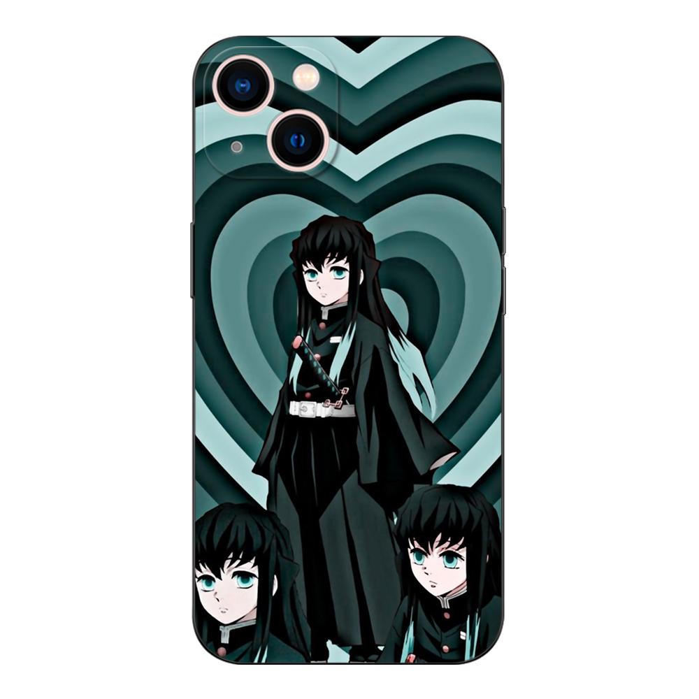 Черный ТПУ чехол для Vivo Y85 Y89 Y91C Y90 Y91i Y91 Y95 Y93 Y93S 5G Y83 T1X 4G Задняя крышка Токито Муичиро