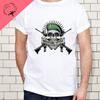 Til Valhalla Хлопковая футболка American Beard Warrior Tactical Skull Футболка унисекс с коротким рукавом и круглым вырезом Повседневная мужская футболка