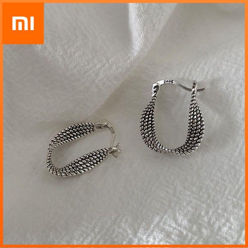 Xiaomi 925 Sterling Silver Vintage Earrings For Women Trendy Earring Jewelry Prevent Allergy Party Accessories Gift