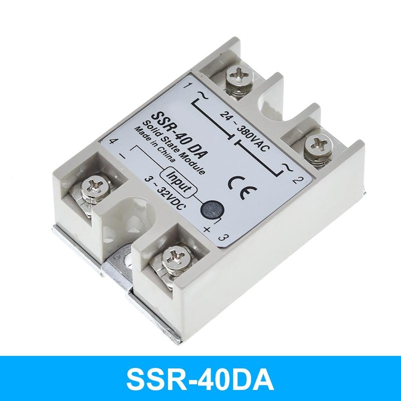 1/2/5 шт. Твердотельное реле SSR-10DA SSR-25DA SSR-40DA SSR-50DA 10А 25А 40А 50А DC 3-32В в AC 24-380В SSR для модуля реле