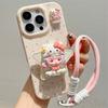Кожаный чехол Dora Bracket для мобильного телефона Apple 16 ProMax IPhone 15 Pro Новый 13 Женский 12 Мягкий чехол 14 Кожаный узор X