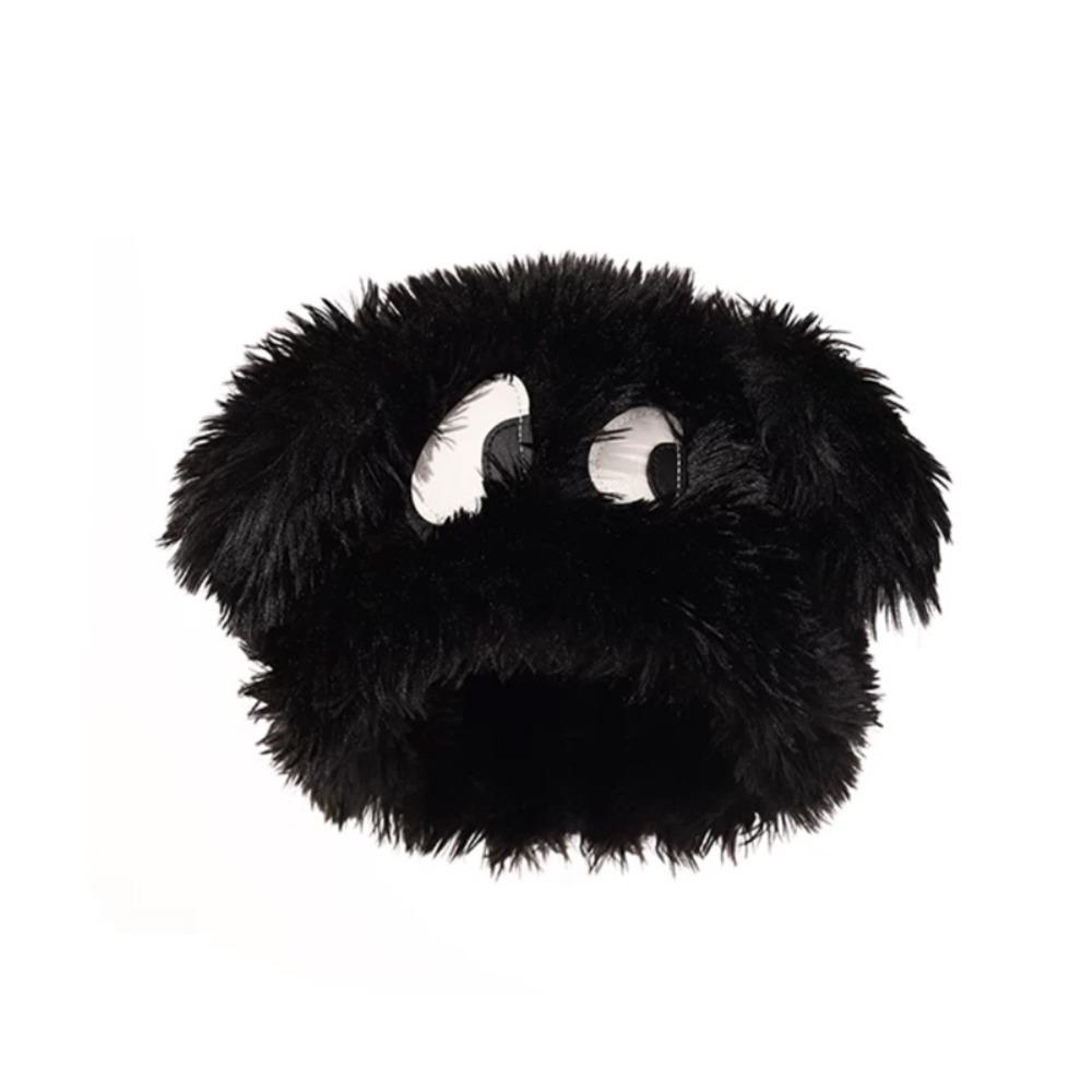Cute Big Eyes Plush Warm Cap Fluffy Beanies Hat Korean Girl Ear Cover Hats Women