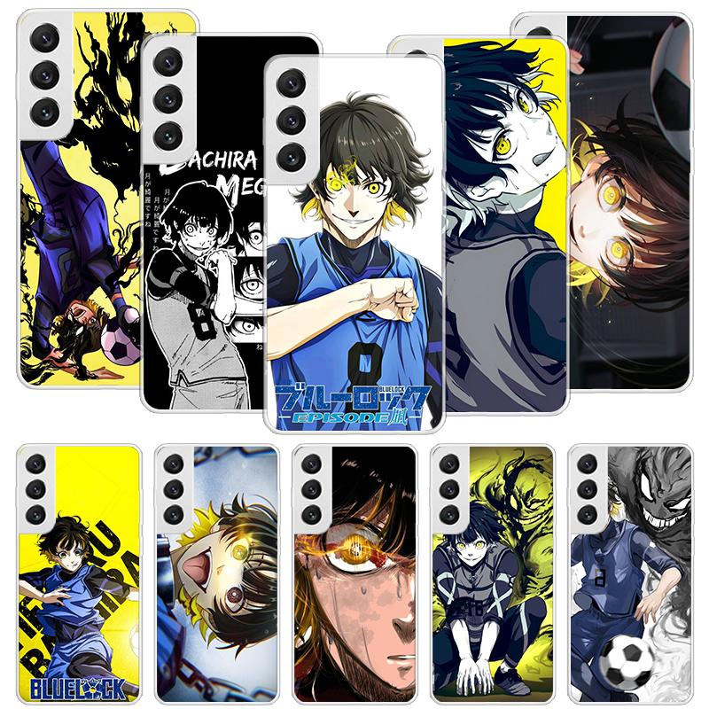Чехол для телефона Blue Lock Бачира Мегуру для Samsung Galaxy S26 S25 Edge S24 S23 FE S22 Ultra S21 Plus S20 + Fundas Cover Coque Galax