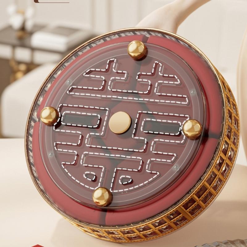 Rotating Fruit And Snacks Serving Tray Designed For Easy Access To Dry Fruits Nut And Candy During Family Gatherings