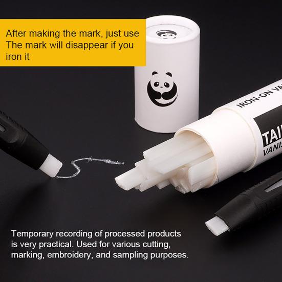 Heat Erasable Fabric Marker for Sewing Quilting Embroidery Disappearing Fabric Chalk Marking Pen Washable Marker with Replaceable Refills