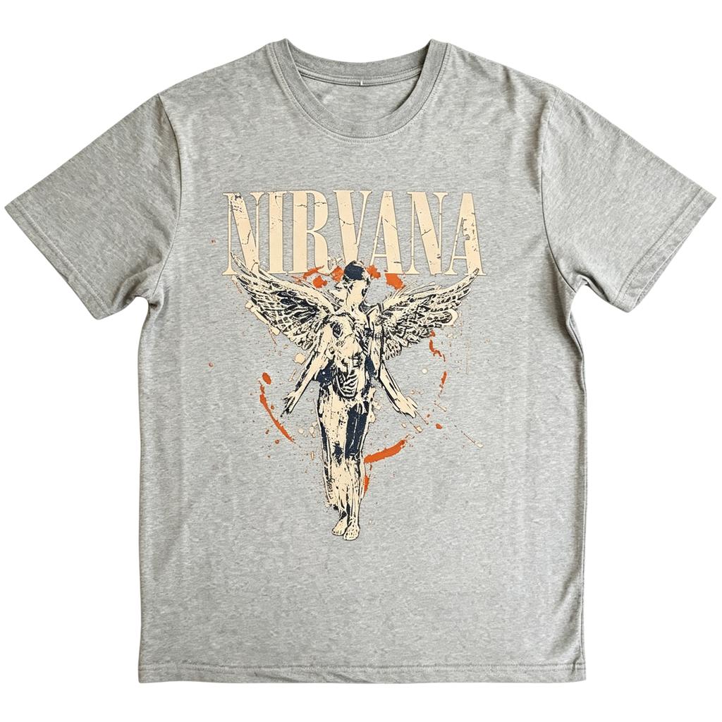 Летняя мужская футболка рок-группы Nirvana хлопок унисекс модная с короткими рукавами свободная удобная комфортная футболка