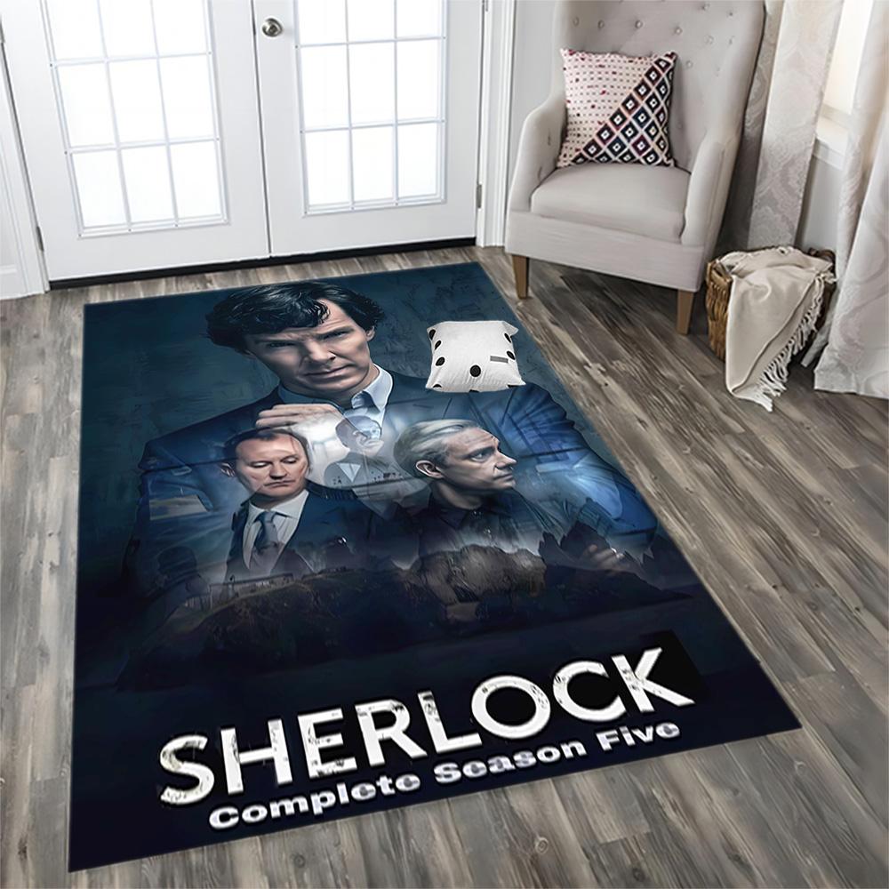 Современный детективный сериал Шерлок ковер для гостиных, спален, домашнего декора и в качестве подарков.