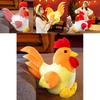 High Quality Pp Cotton Filled Plush Rooster Toy Comfortable Soft Chicken Doll Featuring Various Fun Colors